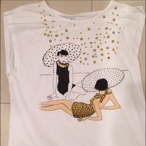AUTHENTIC MOSCHINO SHIRT W EMBELLISHMENT 😻😻